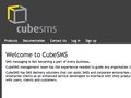 CubeSMS site design by me