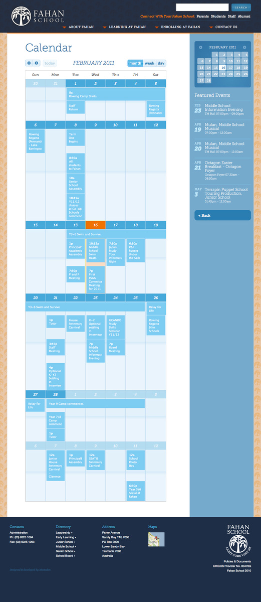 Public calendar
