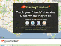 Where My Friends At - a map of all your friends' checkins on one map