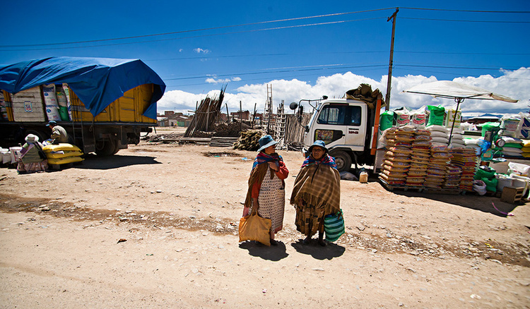 Road side in Bolivia
