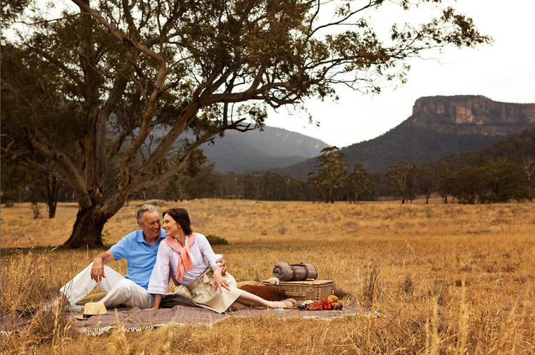 Emirates Collateral Print and Web: Wolgan Valley Resort & Spa. Australia. Photography by North Sullivan