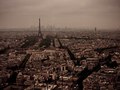 Moody day in Paris, over looking the Eiffel Tower