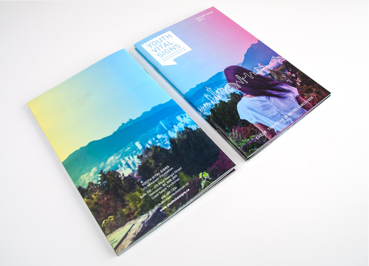 Youth Vital Signs Print Collateral. Creative agency: Make. Client: Vancouver Foundation