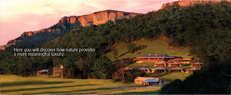 Wolgan Valley Print and Web Collateral. Photography by North Sullivan. Client: Emirates
