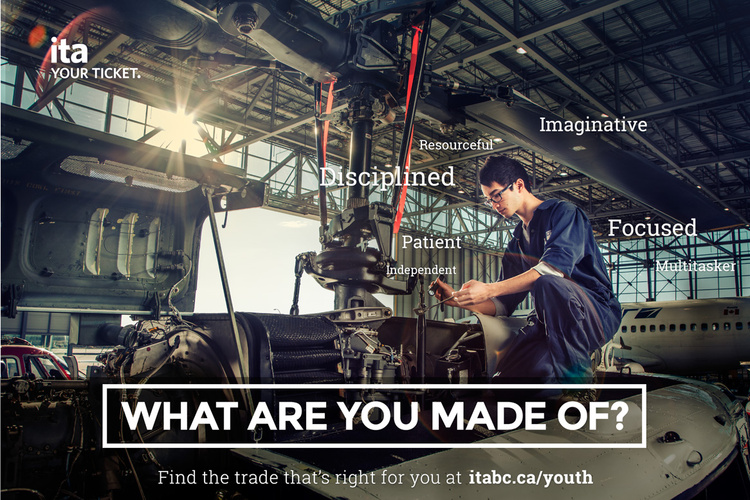 ITA Youth Campaign. 30 Trades photographed by Carlo Ricci - Location: Vancouver BC