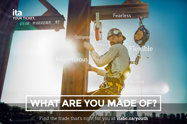 ITA Youth Campaign. 30 Trades photographed by Carlo Ricci - Location: Vancouver BC