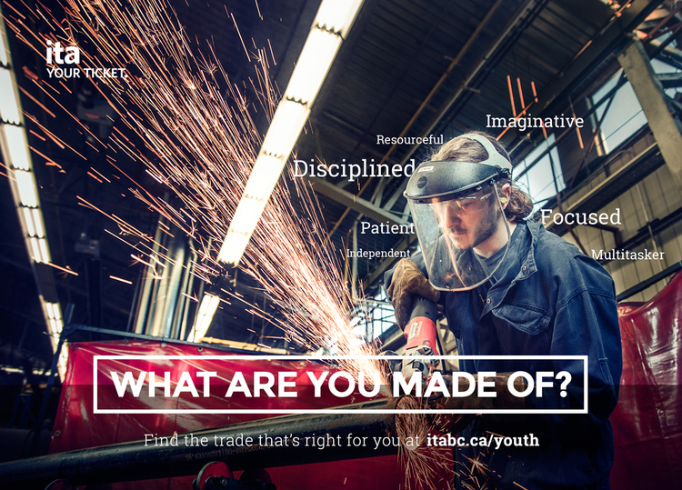 ITA Youth Campaign. 30 Trades photographed by Carlo Ricci - Location: Vancouver BC