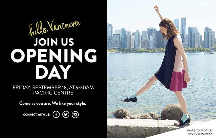 Nordtrom Vancouver Opening Store Campaign. Photography by Jake Rosenberg