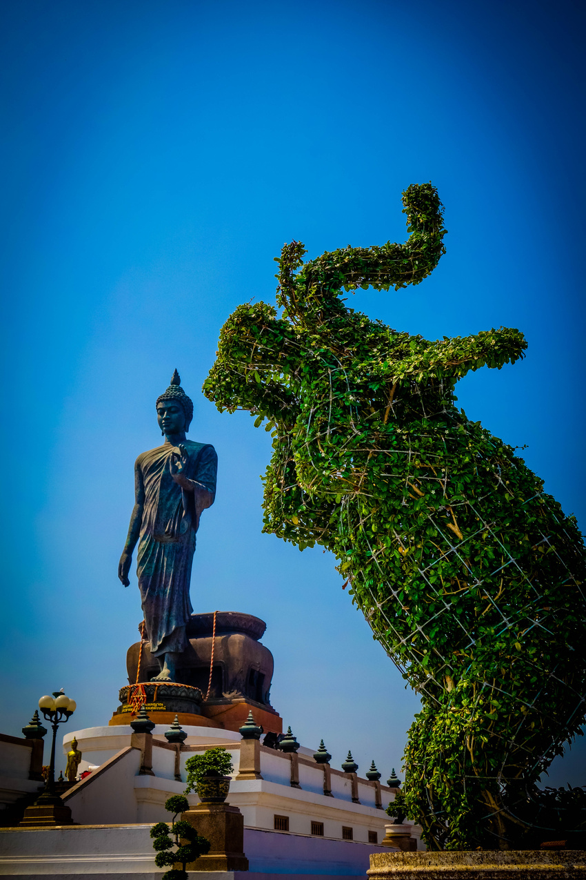 Standing Buddha at Phutthamonthon, Thailand