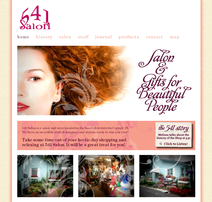 541 Salon | UI/HTML/CSS/Logo Design (Squarespace)