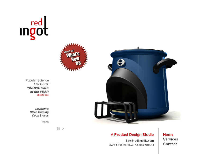 Red Ingot | UI/HTML/CSS Design