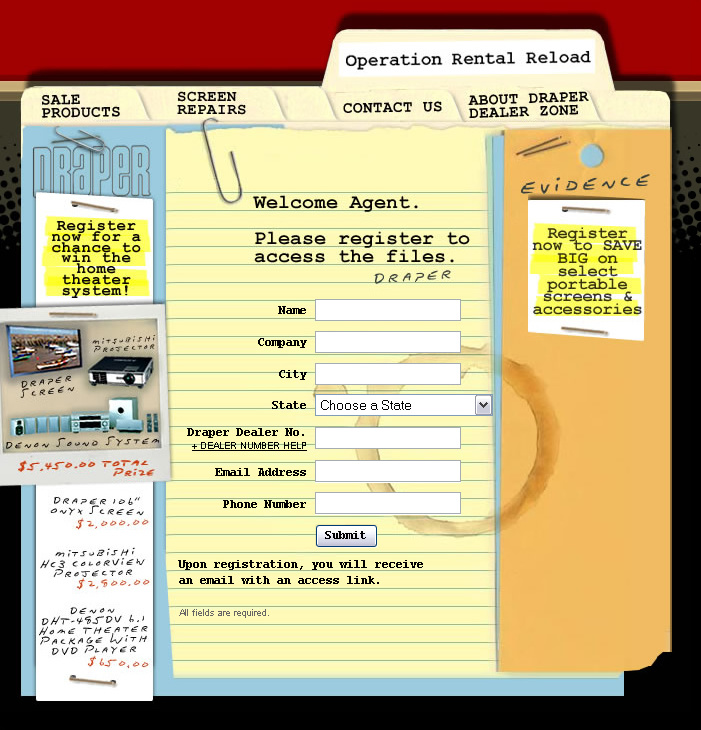 Rental Reload Campaign | UI/HTML/CSS Design