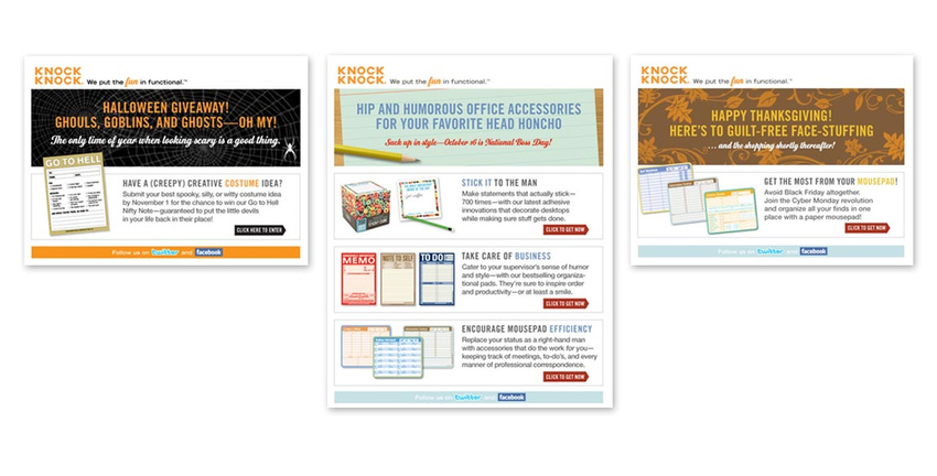 Email Blasts for Knock Knock