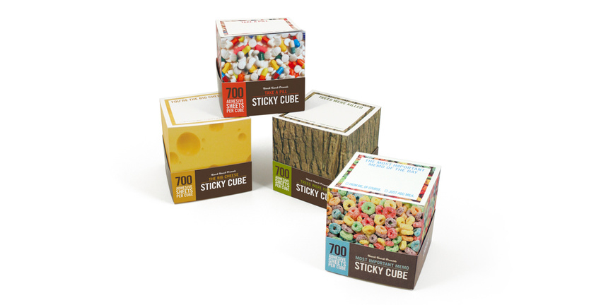 Sticky Note Cubes for Knock Knock