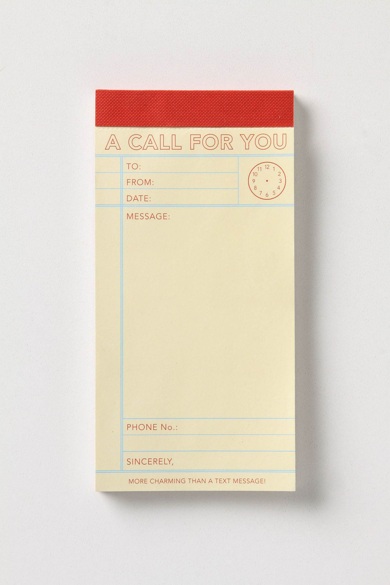 A Call for You Pad for Anthropologie