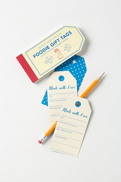 Foodie Tags for Anthropologie