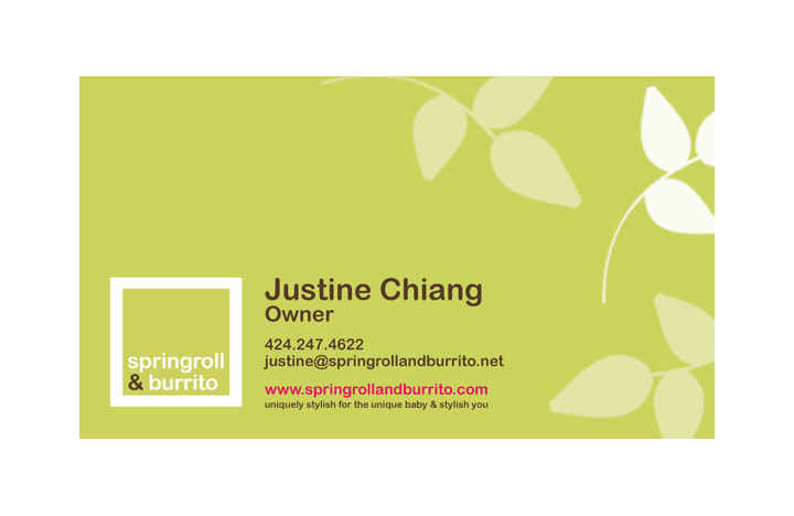 Springroll & Burrito Business Card