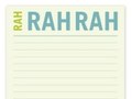 Rah Rah Rah Jumbo Sticky Note for Knock Knock