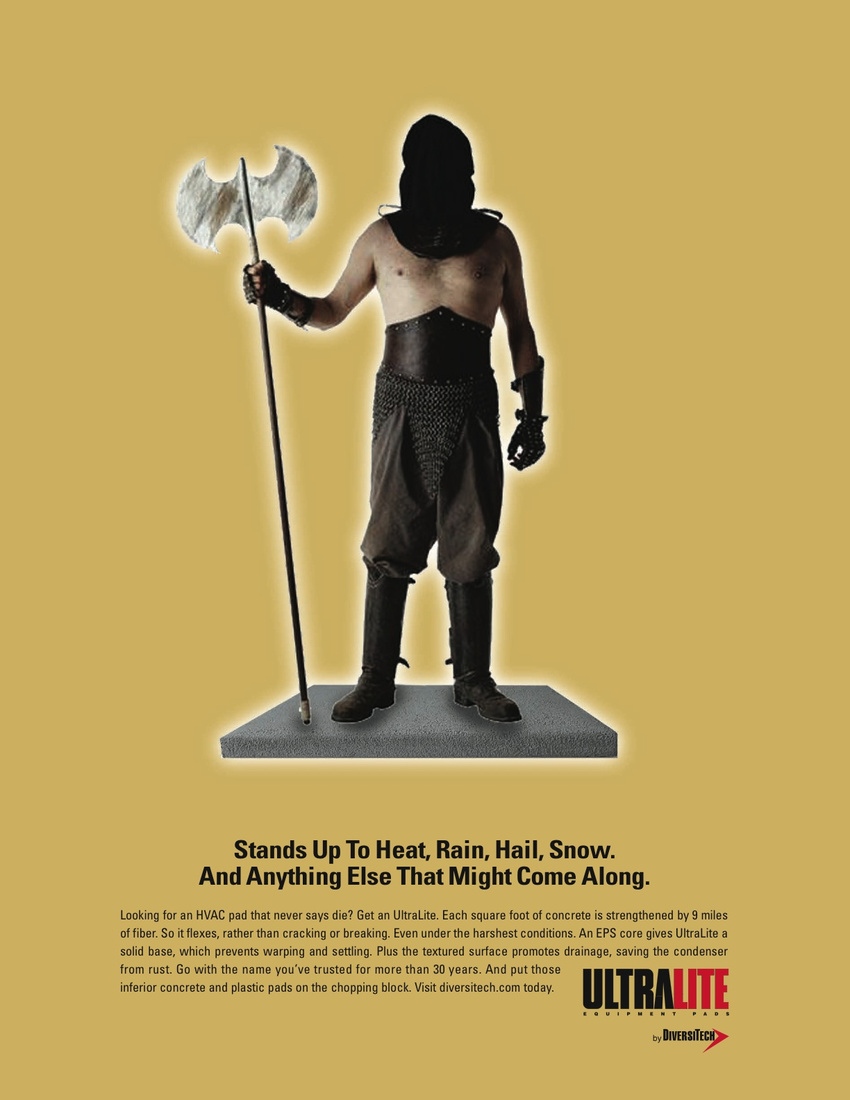Stands Up To Anything Magazine Ad