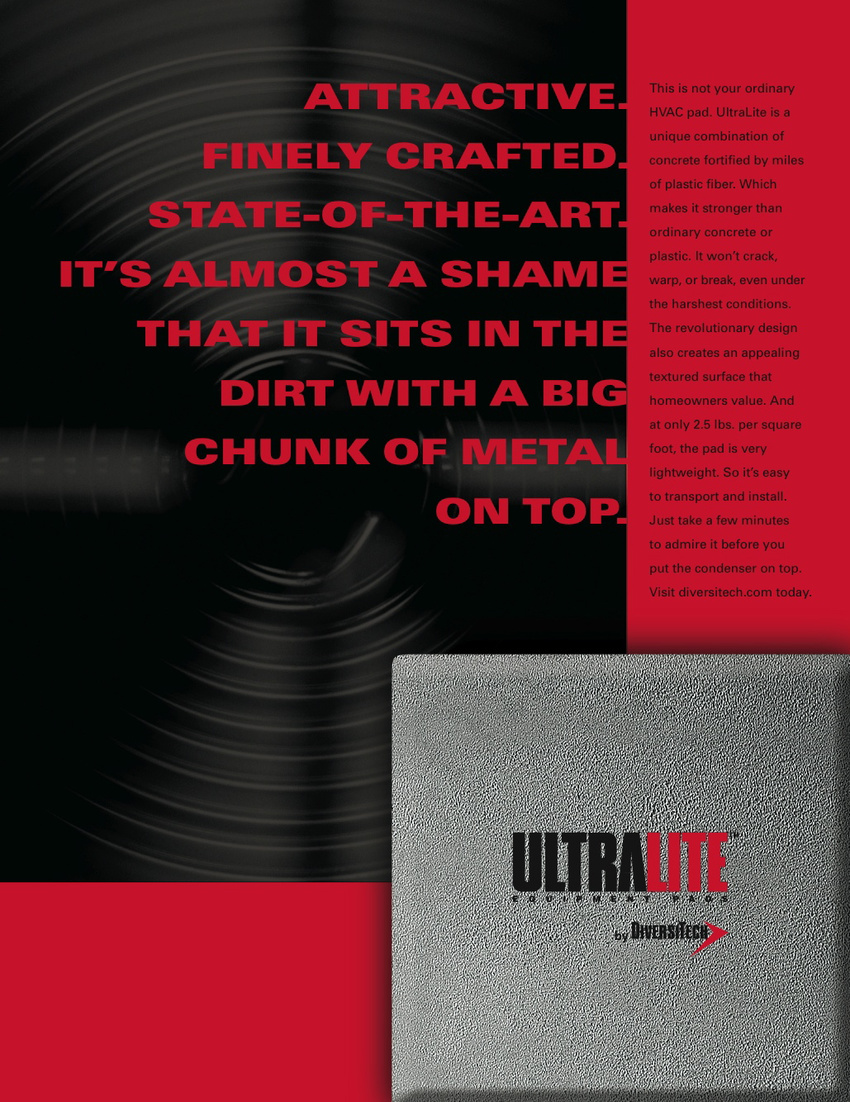 Not Your Ordinary HVAC Pad Magazine Ad
