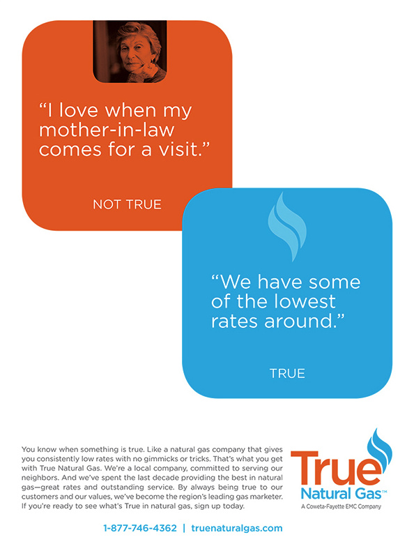 True Natural Gas Magazine Ad