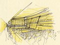 Study sketch for concert hall