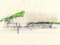 Study sketch for the Dickinson School of Law, Carlisle, PA