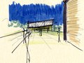 Study sketch for the Dickinson School of Law, Carlisle, PA
