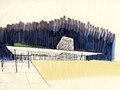Study sketch for the Dickinson School of Law, University Park, PA