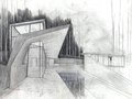 Study sketch for a weekend retreat