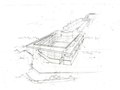 Study sketch for addition to Jefferson's Lawn, University of Virginia