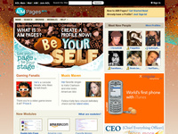AIM Pages Homepage Mock