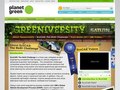 Saturn's Greeniversity Microsite Mock for Planet Green