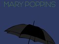 Mary Poppins poster done in the Plakatstil style