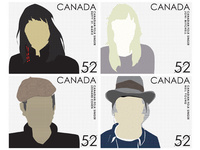 Folk Singers of Canada Stamp Design