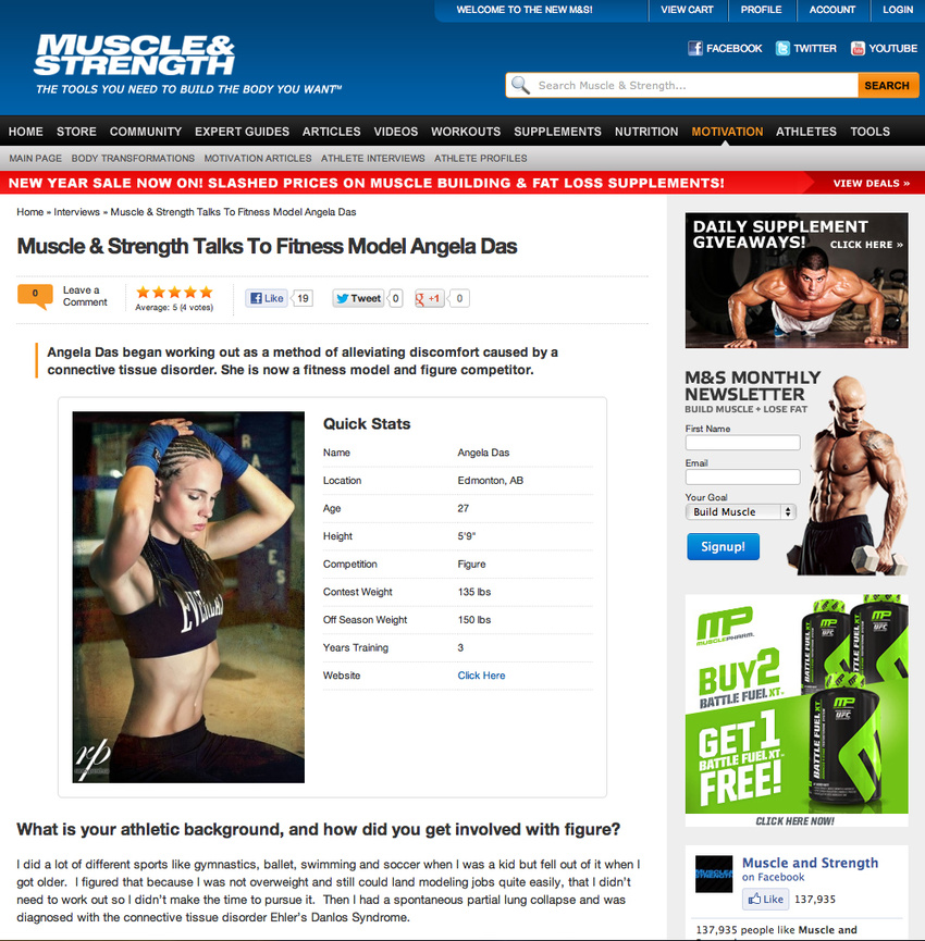 Muscle and Strength Magazine Interview