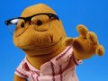 Plush of Raul the Whistler, from my children's book.