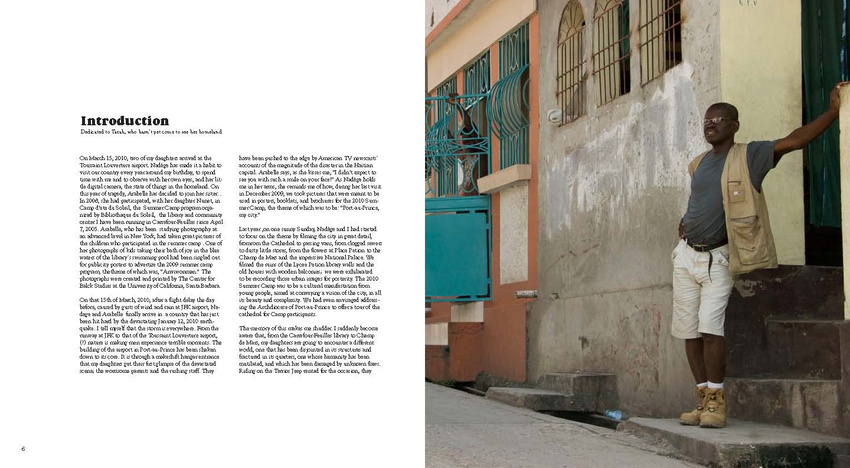 ROLE: Book Designer + Photographer //Photography Book Produced after the 2010 Earthquake in Haiti. A few sample spreads are di