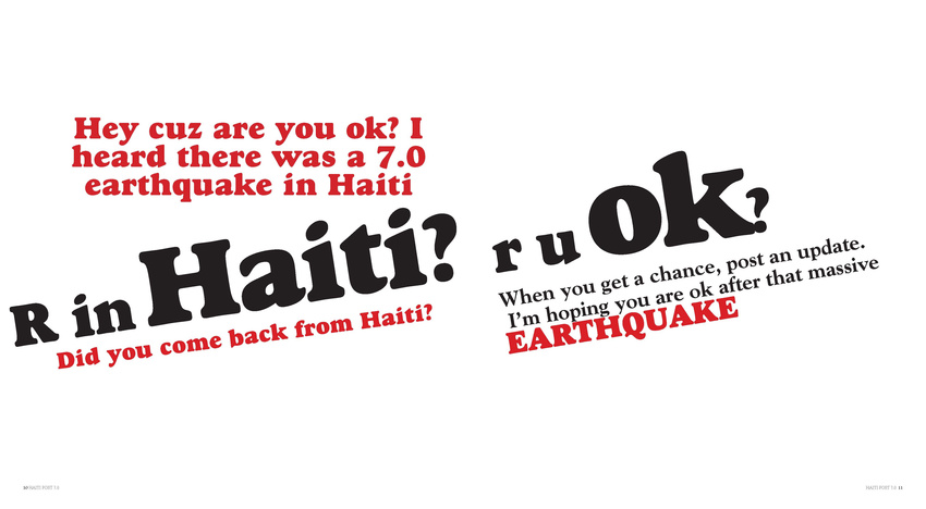 Book Produced focusing on the coverage of the 2010 earthquake in Haiti Via Facebook, CNN and Online Articles