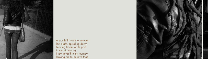 Personal Project. Spreads from a Poetry Book