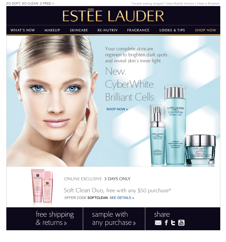 Estee Lauder Newsletter
