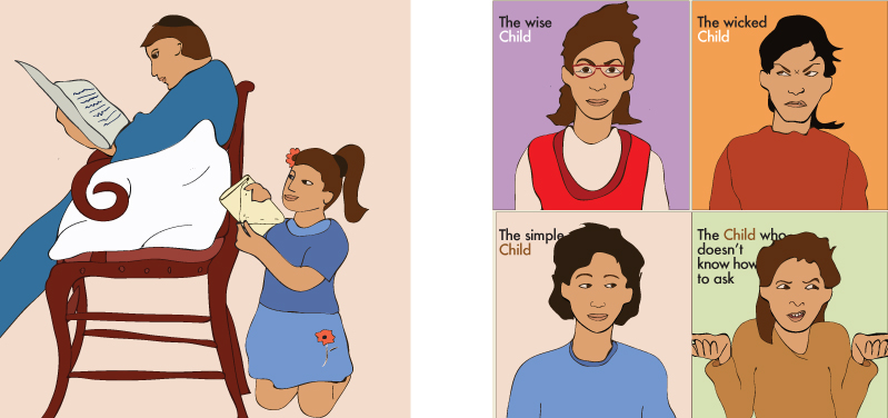 Illustrations for templated Seder pdf's