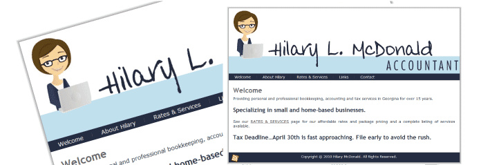 Hilary MacDonald Accountant - PHP, HTML, CSS