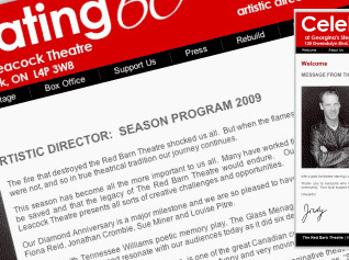 Red Barn Theatre - PHP, HTML, CSS