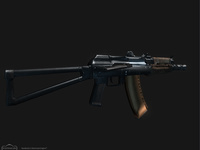 AK-74, Modeled In Maya, Rendered Marmoset