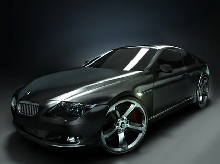 BMW 6 Series Black. Maya, Mental Ray, Photoshop