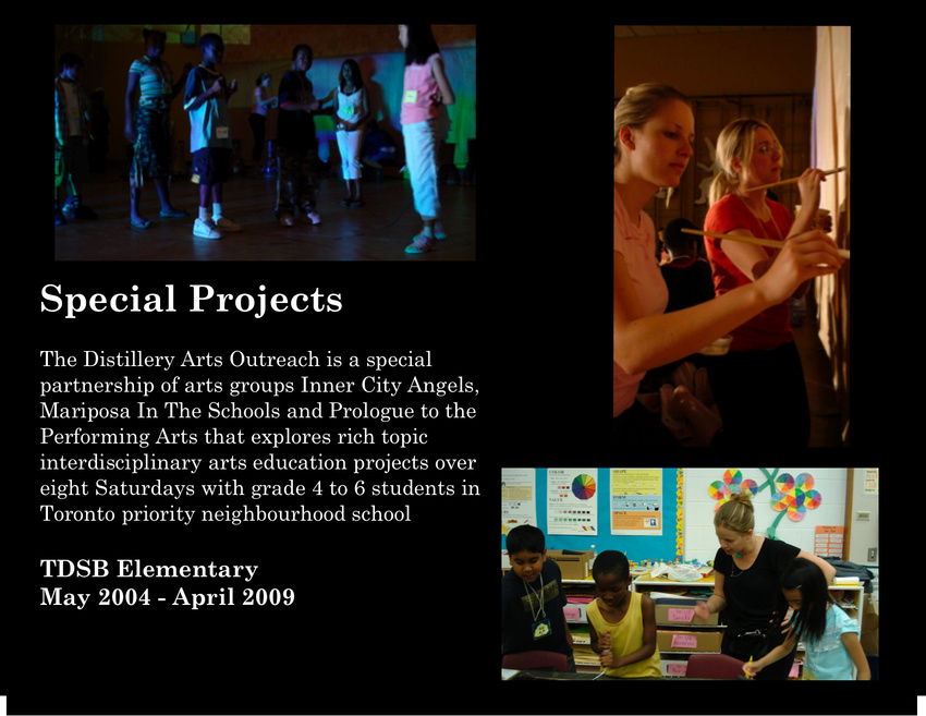 Check us out on You Tube / Search: Distillery Arts Outreach