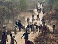 Exile. Internally displaced villagers seek safety, South Sudan