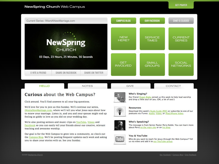 NewSpring Church Website