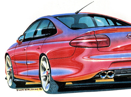 Opel Omega 'Coupe' concept, 1992 (lead designer for full-size proposal)